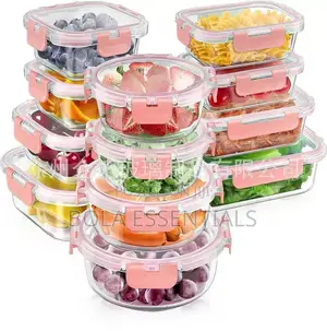 12pcs Meal Prep Glass Bowl