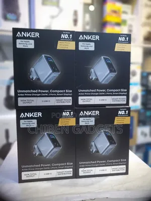 Anker Prime Charger, 160w 3-Port Compact GaN USB C Charger Display