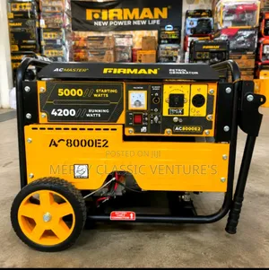 FIRMAN AC8000E2 6.5kW Key Start Petrol Generator Power Fuel Efficient