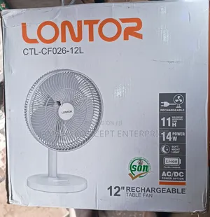 LONTORN Rechargeable Table Fan CTL-Cf026-12l 3.7V 6000mah