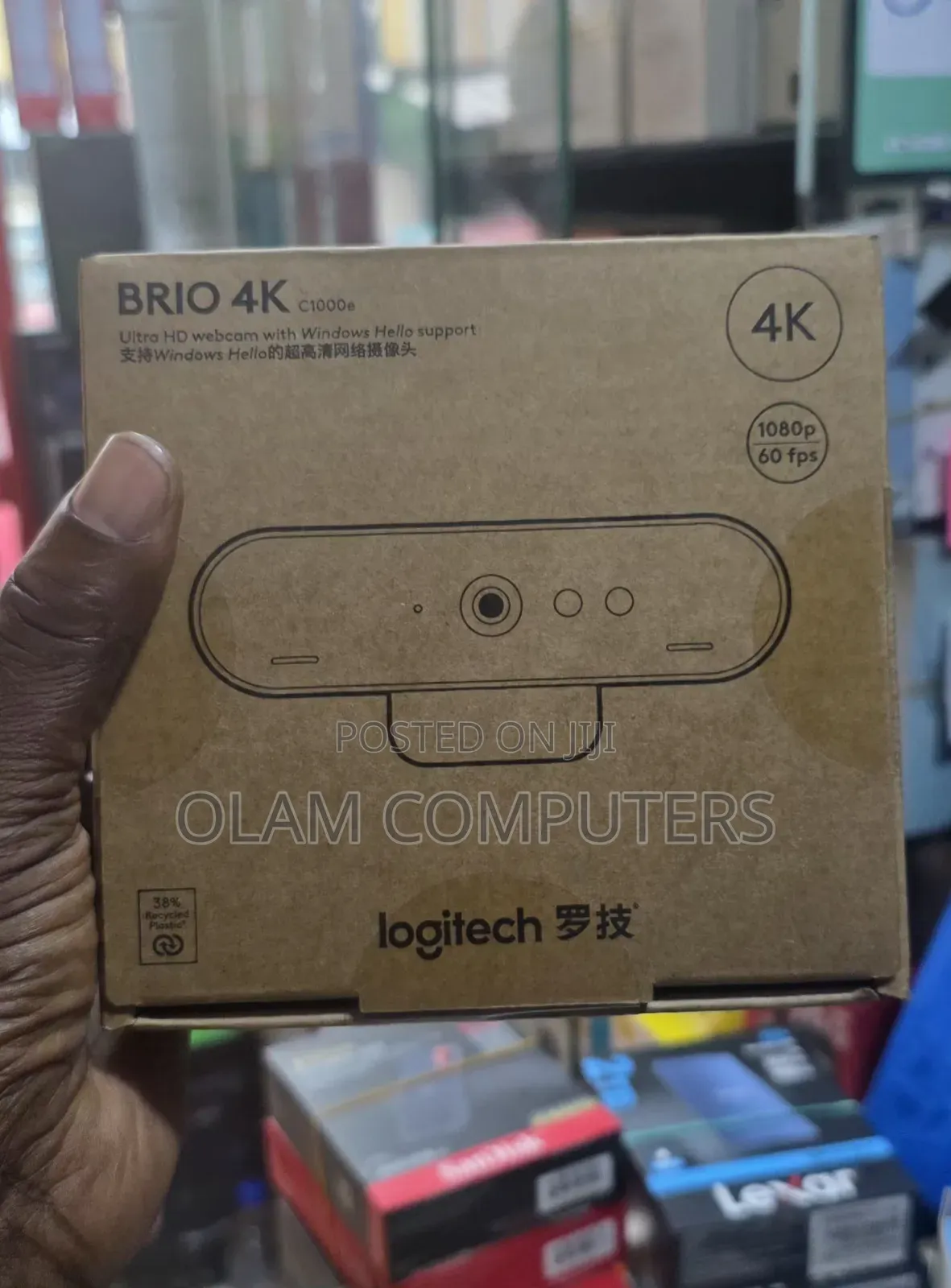 Logitech C1000e Brio Webcam (Black)