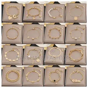 Premium Gold Plated Titanium Steel Bracelets - Anti-Tarnish