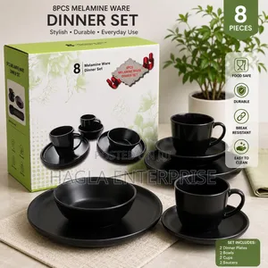 8 Pieces Unbreakable Melamine Dinner Set