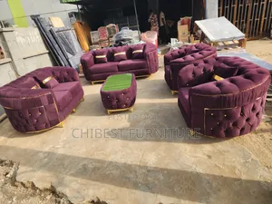 Neatly Padded Set of Sofa Chairs.