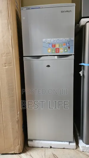 Skyrun 138L Double Door Top Freezer Refrigerator