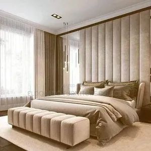 Quality Full Standard Wall Padded Bedframe With Ottoman Bench