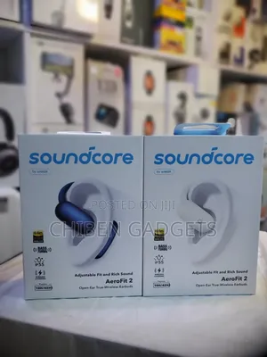 New Soundcore Aerofit 2 Open Ear Wireless Bluetooth Adjustable