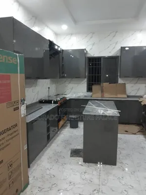 Full Standard Quality Kitchen Cabinets With Highlander Middle Table