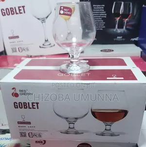 Red Cherry Goblet 6 Pcsglass Cup Brandy
