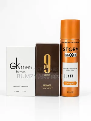 GK Men + 9PM Elixir + Storm Elixir Body Spray Combo