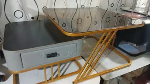 Gold Center Table With Drawer