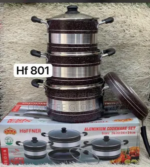 8pcs Hoffner Aluminium Cookware Sets