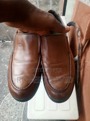 Neatly Used Brown Leather Shoes