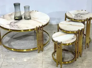 Complete Set of Centre Table Gold Colour