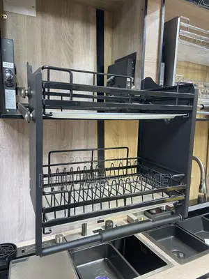 60cm Pull Down Drawer Plate Rack