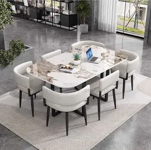 Off White Dining Table With 6 Chair