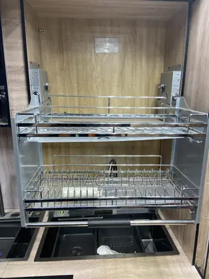 80cm Pull Down Drawer Plate Rack