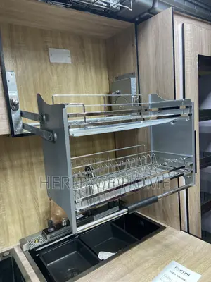 80cm Pull Down Drawer Plate Rack
