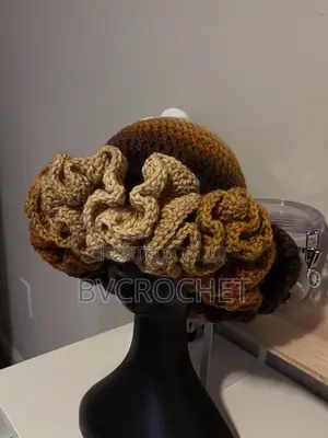 Crochet Ruffle Hat