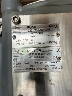 N3231-170kw Flygt Slurry Submersible Pumping Machine