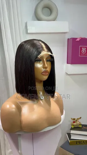 100% Human Hair 10” Bob Wig