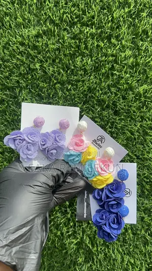 Flower Earrings/ Stainless Steel Earrings 