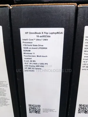 New Laptop HP OmniBook X Flip 16" 16GB Intel Core Ultra 7 SSD 1T