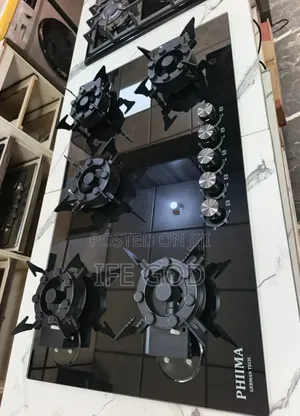 Original PHIIMA German Technology Inbuilt 90CM Flips Up 5 Burners Gas.