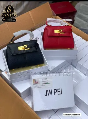 Brand New JW PEI Mini Top Handle Bag - Black Red With Box