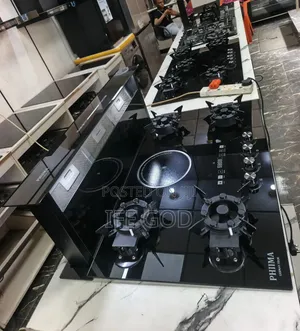 Original PHIIMA Downdraft Slide-in 90CM Built-in 4+1 Flips Up Gas