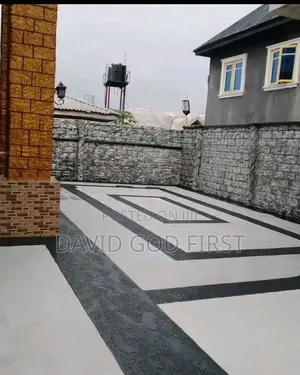 Do Stamping Floor Setting of Text Stones Painting and Farming