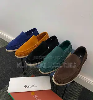 Original Loro Piana Suede Woven Loafers