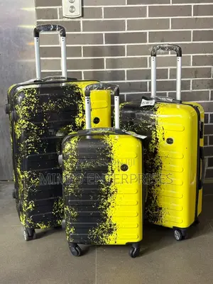 Pattern Style Rubber Luggage Sets