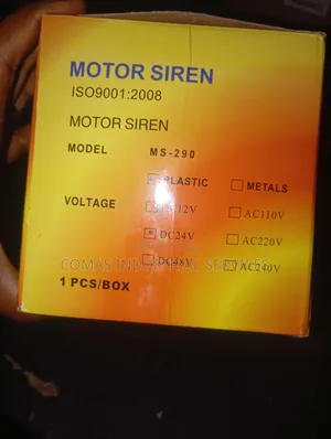 MS -290 DC 24V Motor Siren |Emergency Alarm Siren | 110v-130db