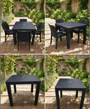Set of Lugano Table and Four Chairs