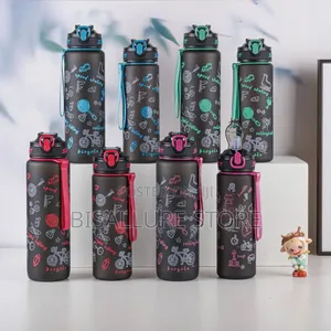 Sports Black 750ml Water Bottle