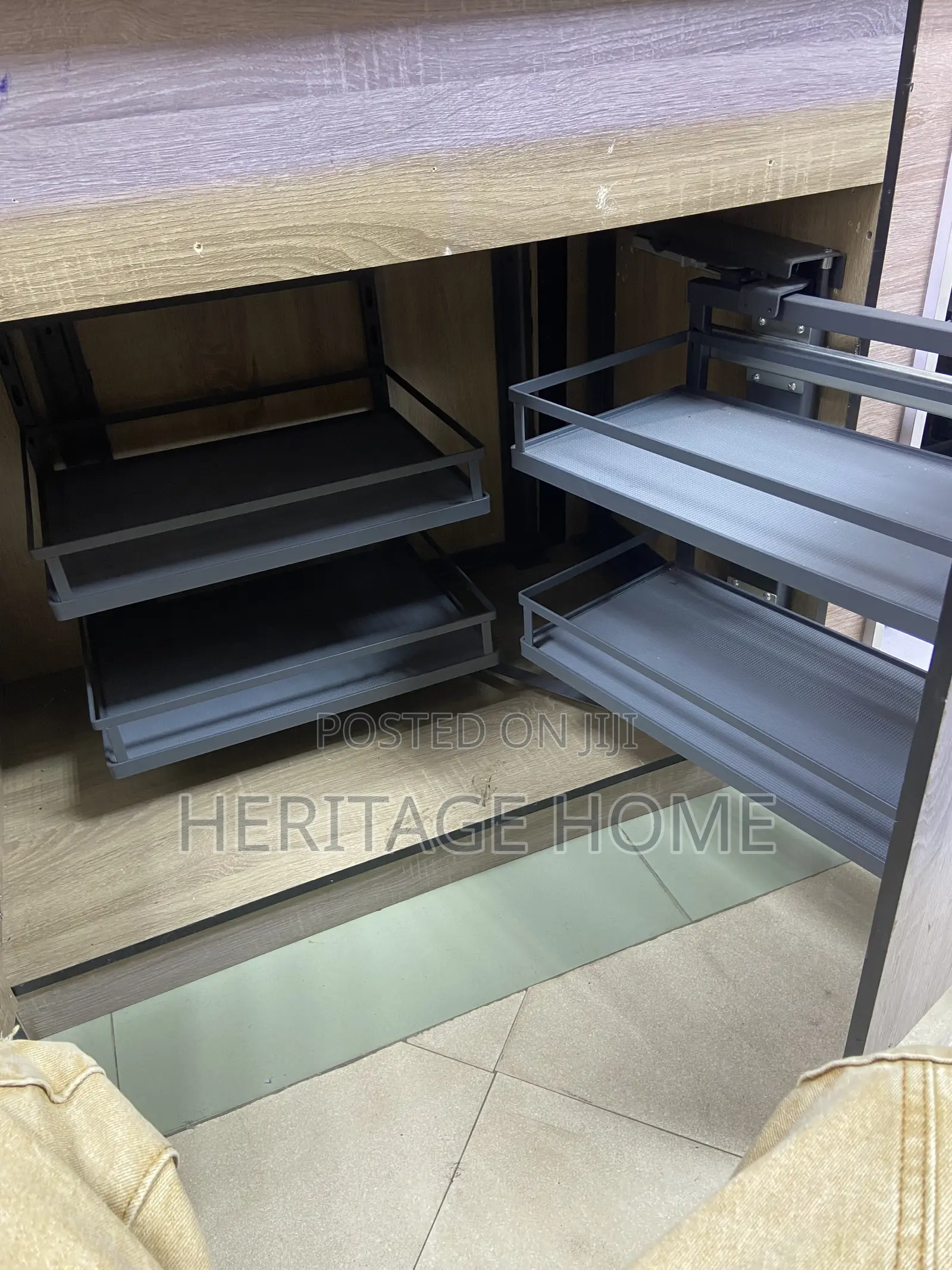 Magic Corner Kitchen Organizer (Pull-Out Cabinet System)