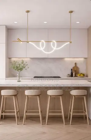 Linear Wave LED Pendant Chandelier