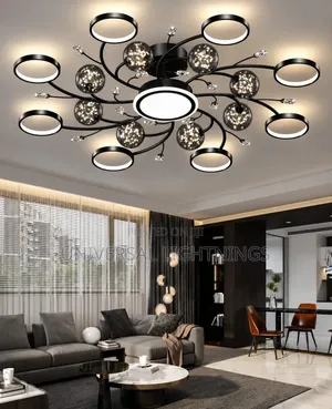 Multiple Circular LED Chandelier