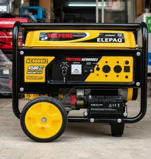 Elepaq AC8000E2 4.5kVA Key Start Petrol Generator With Wheels