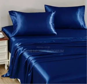  Luxury Satin Silk Polish Duvet, Bedsheets 4 Pillowcase Set 