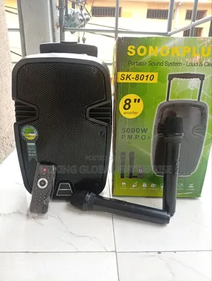 Powerful 8-Inch Bluetooth Speaker for Parties Public Address