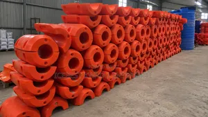 MDPE (Medium-Density Polyethylene) Pipe Floaters Often Used