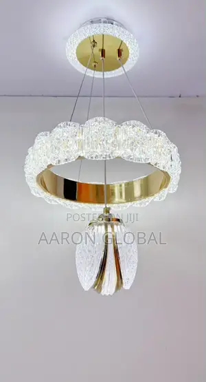 Luxury Crystal Ring LED Chandelier – Modern Ceiling Light