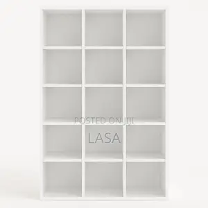 Modern 15-Cube Bookshelf Storage Organiser Home and Office