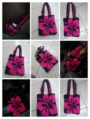 Handmade Crochet Tote Bag - Spacious Stylish