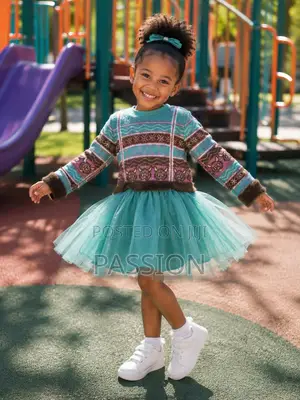 Elegant Girls Sweater Tulle Dress