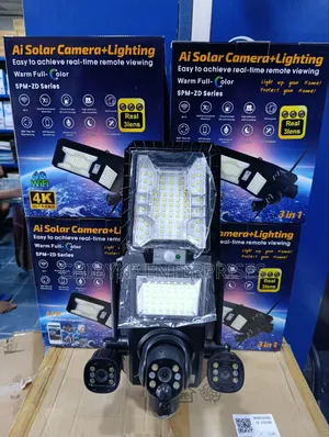 REAL 3Lens Solar PTZ Street Light Camera