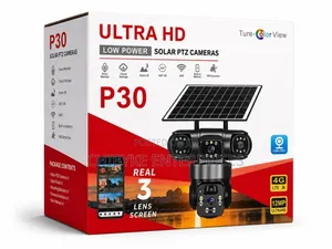 V380 Real 3Lens Solar PTZ Camera