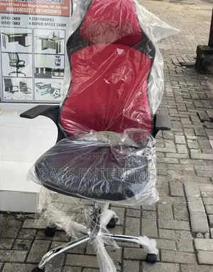 Ergonomic High-Back Office Chair (Red Black)